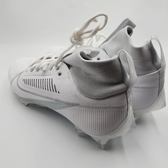 Mens Size 8.5 Nike Football Cleats Vapor Edge Pro 360 2 White Silver DA5456-100 main image 5